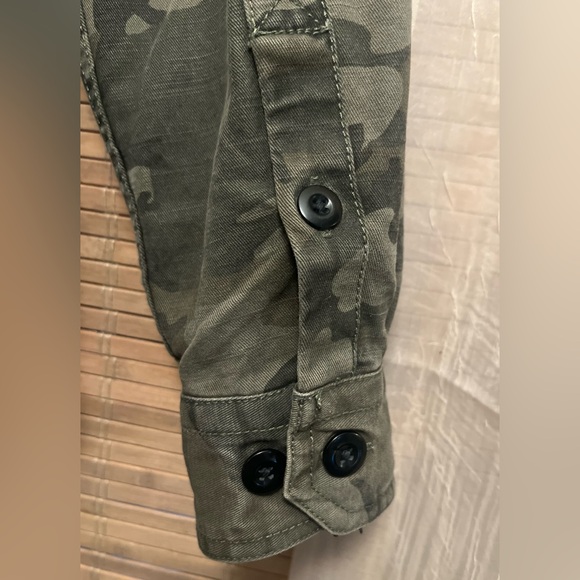 ALL-SON 100% Durable COTTON CAMO Jacket Shirt Long Sleeve Button Down - Picture 11 of 12